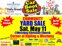 Community Car Boot / Yard Sale & Silent Auction on May 11, 2024