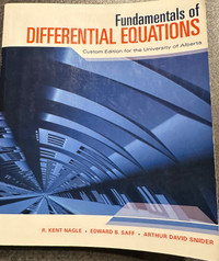 Fundamentals of Differential Equations Custom Edition for the Un