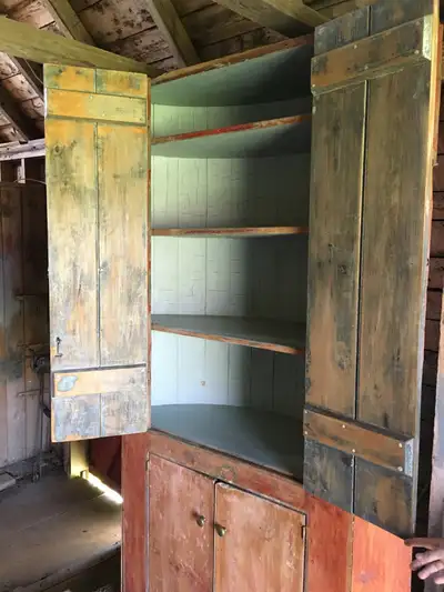 Rounded Country Corner Cabinet, View more