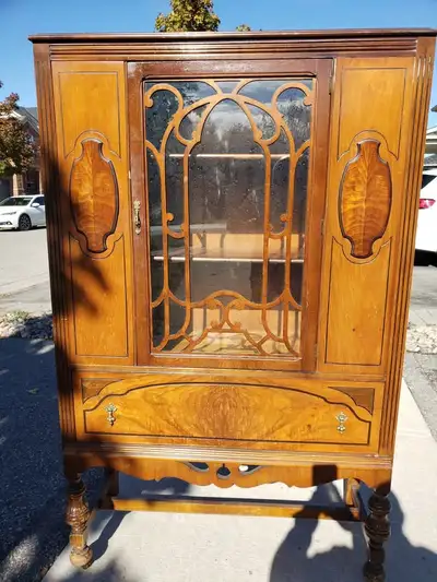 A GREAT Antique MALCOLM DISPLAY CABINET, View more