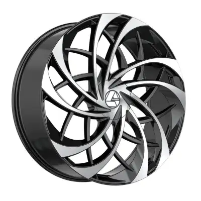 AZARA AZA-540BM GLOSS BLACK MACHINED 18X8 +35 5X112 | 5X114.3MM 74.1MM Seulement 149.99$ + taxes cha...