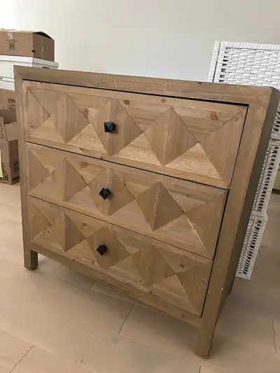wooden chest of drawers, View more