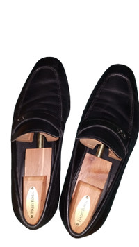 Ferragamo Men's Leather Loafers (Shoes) Paros 0594990 10 1/2 EE