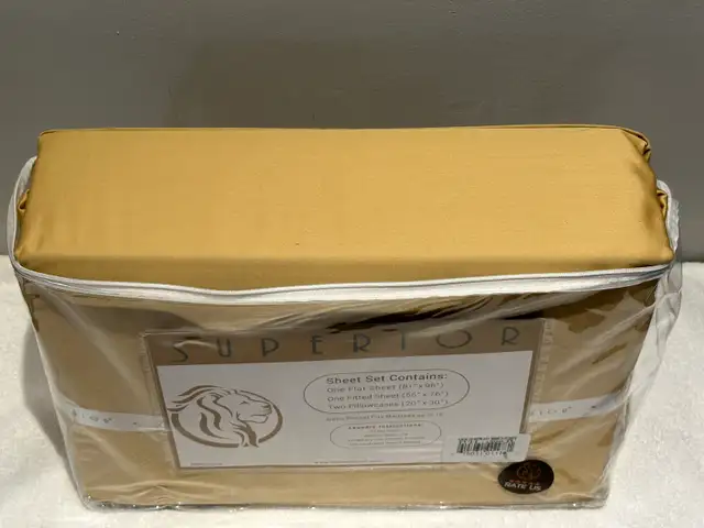 New in package SUPERIOR 1500 Thread Count Egyptian Cotton Sheets in Bedding in City of Toronto - Image 4