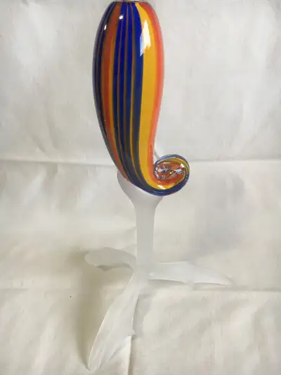 Vintage Art Glass Centrepiece/Stem Vase, View more
