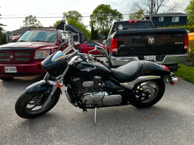 Selling my 2012 Suzuki M50 with relatively low km. The tires were replaced when I first got the bike...
