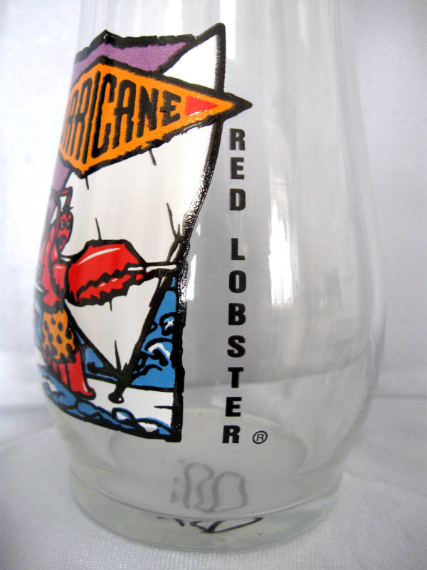 VERRE PROMO RED LOBSTER  TULSA GOLDEN HURRICANE  c.1980s dans Art et objets de collection  à Ouest de l’Île - Image 3