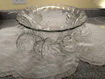 Vintage Anchor Punch Bowl Set, View more