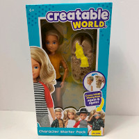 Gender neutral blonde Barbie Ken  doll creatable world mattel