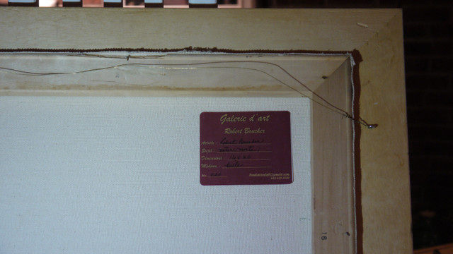 Toile tableau peintre de Robert Boucher dans Art et objets de collection  à Longueuil/Rive Sud - Image 4