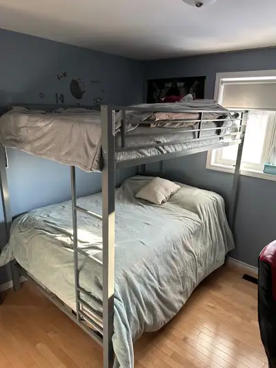 Bunk beds full/full with box spring and mattress, View more