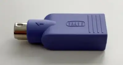 Adaptateur IBM PS/2 PS2 to USB Adapter Violet (clavier) keyboard, View more