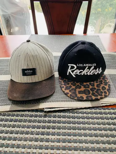 2 Men One Size Hats / Baseball Caps, View more