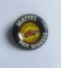 Vintage 1968 Hot Wheels 36 Ford Coupe badge/button
