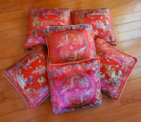 Gorgeous asian inspired cushions pillows
