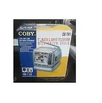 Coby 5" Black & White Television with AM / FM Radio