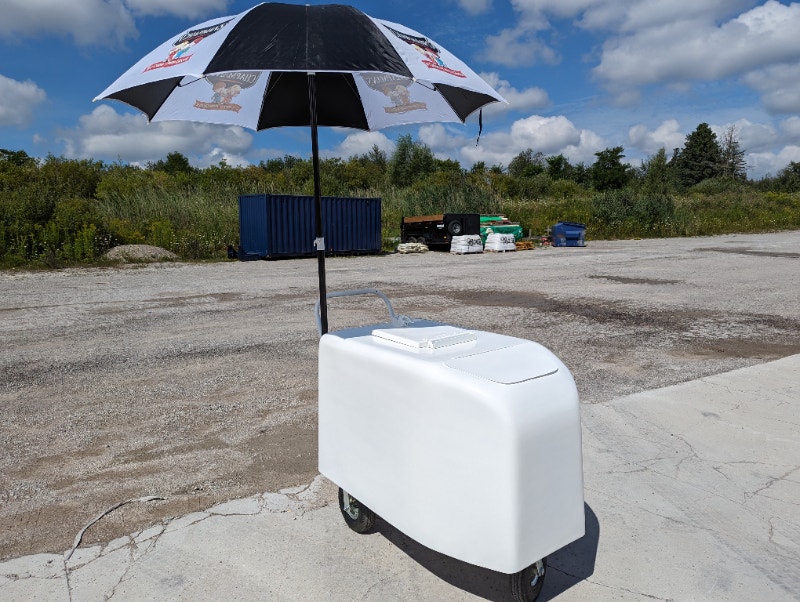 Totally restored Dickie Dee style ice cream vending cart Other