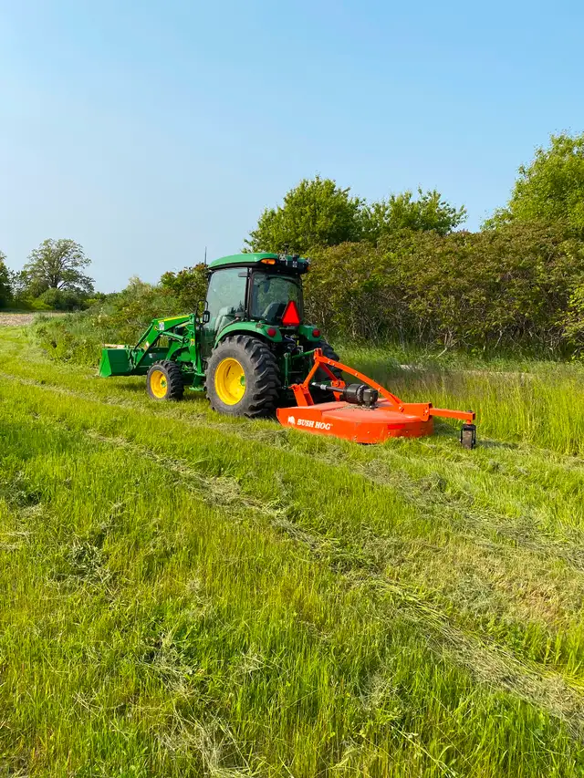 Bush hog and 7’ finishing mower for hire62863225374722123