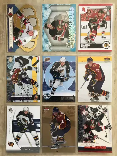Lot de 13 cartes de hockey différentes - Marian Hossa, View more