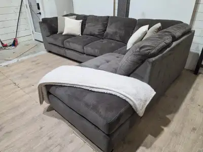 modern sectional (will deliver), View more