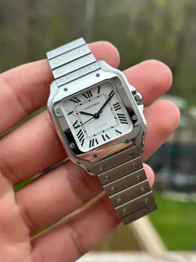 CARTIER SANTOS MEDIUM WHITE FULL KIT, View more