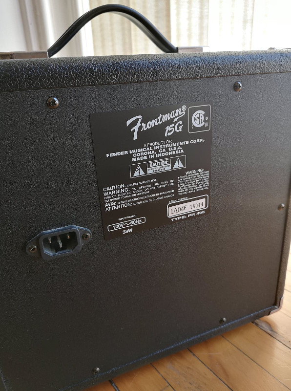 Fender Frontman 15G Series II 2-Channel 15-W Guitar Practice Amp in Amps & Pedals in St. Catharines - Image 4
