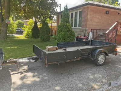 Selling my atv trailer. 6ft by 12ft Pulls good Axel and bearings good Lights work 2 inch receiver Lo...
