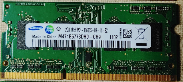 8GB Samsung RAM for Laptop dans Autre  à Laval/Rive Nord - Image 2