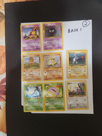 Pokemon Cards – Base set 1/Base set 2 1996-2001)