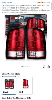 07-14 GMC Sierra Rear Taillight Pair * 1 clip broken * Hamilton Ontario Preview