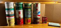 Job lot of old tobacco tins 