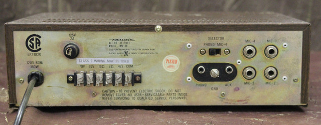 Amp - Realistic MPA 50 in General Electronics in St. Catharines - Image 2