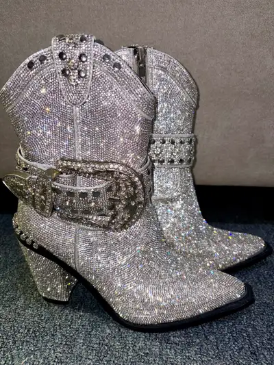 Rhinestone CowGirl Boots, View more