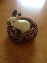 For Sale: Rabbit in Basket Statue