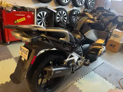 Remus Black Hawk Homologated Slip On Muffler for the R1200RT. Removed as I am upgrading to a R1250RT...