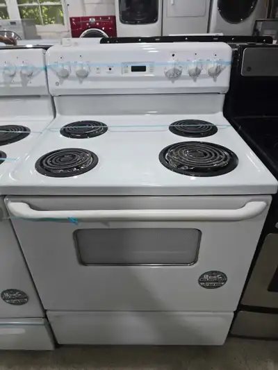 OAKVILLE! - CAN DELIVER GE 30" White Coil Top Stove Oven, View more