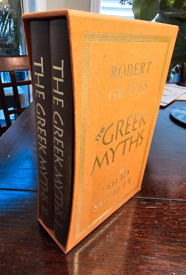The Greek Myths Two Volumes Robert Graves Folio Society 2001 in Non-fiction in Oakville / Halton Region