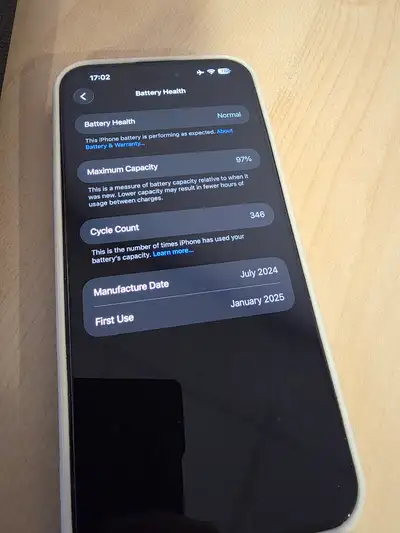 Replaced the whole phone with applecare last year, and battery is very healthy as as result. Always...