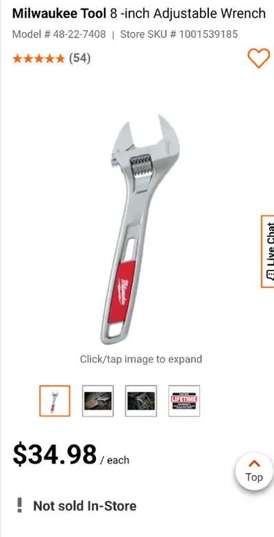 8 inch adjustable wrench, View more