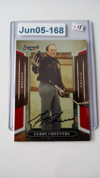 2008 Donruss Americana Sports Legends 54 Gerry Cheevers Red Auto