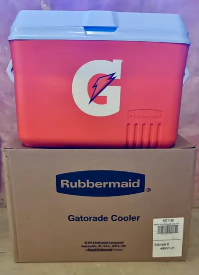 Gatorade Rubbermaid 48 Qt Cooler – Brand New, View more