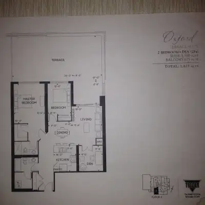 2 Bdrm + Den Condo - Downtown Guelph Available Aug 1st