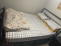 Queen size Bed frame and mattress