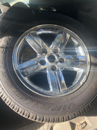 One full size spare 265 60 18 with alloy wheel 5x5.5”Dodge Ram ,