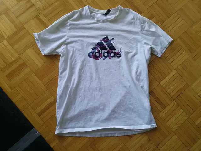 Adidas Men's Large White T-Shirt628637293790741217