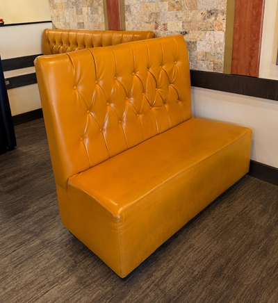 11 Restaurant Booth Sections - Tufted Vinyl, High Back - Restaurant Closing Premium commercial booth...