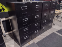 Black 4 Drawer Vertical Filing Cabinets (Legal) - 4 Available