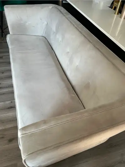2 couches (love seats) for sale - stool included for free!, View more