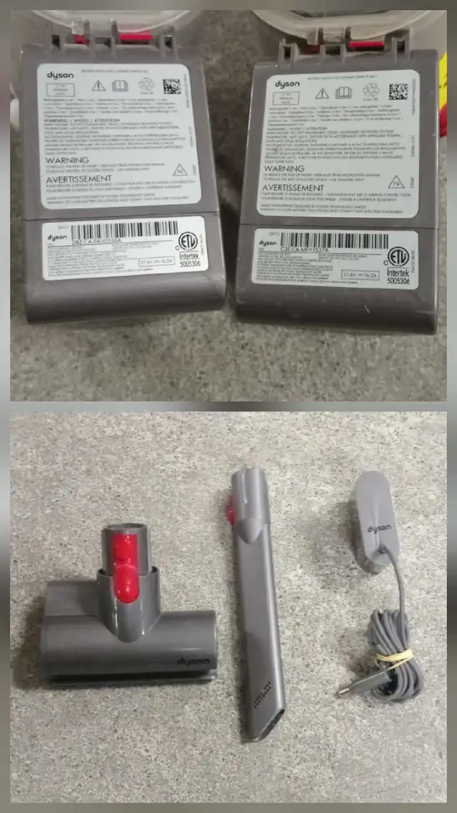 Two Dyson Vacuum Cleaners V7 Cordless Cord-Free Stick Handheld in Vacuums in City of Toronto - Image 8