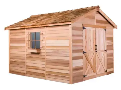 11ft. x 11 ft. Solid Wood Shed